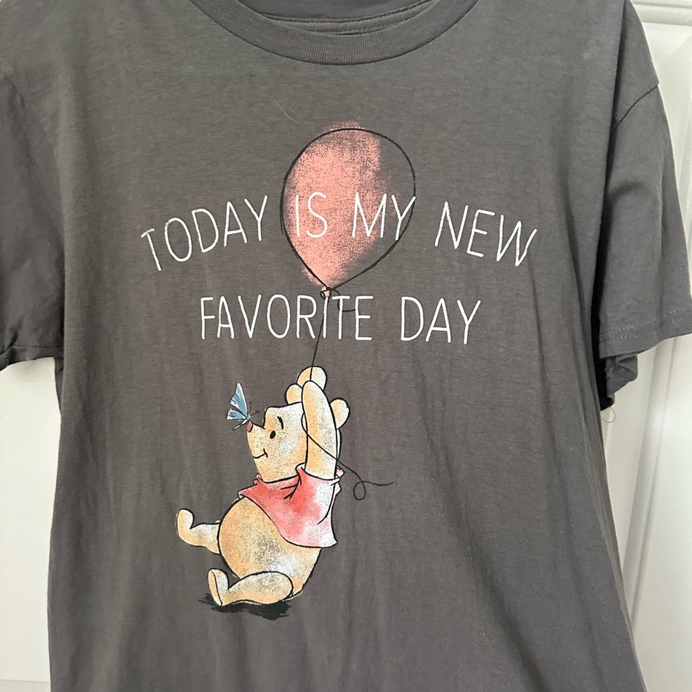 Gray Graphic Winnie the Pooh T-Shirt